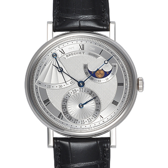 BREGUET ブレゲ スーパーコピー クラシック 7137BB/11/9V6 パワーリザーブ ムーンフェイズ シルバー